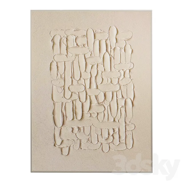 MODERN ABSTRACT PAINTING abav422 3D Model MODERN ABSTRACT PAINTING abav422 3D Model