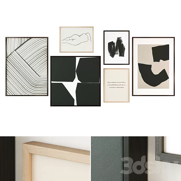 Modern abstract paintings 3D Model Free Download Modern abstract paintings 3D Model Free Download