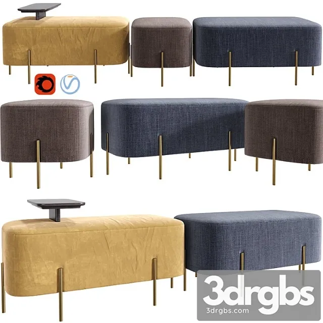 Modern alba ottomans Modern alba ottomans