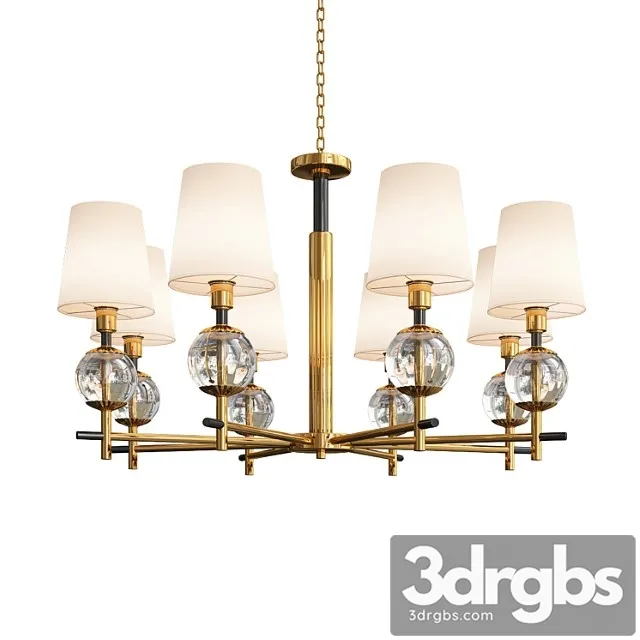 Modern american crystal droplight 3D Model Download