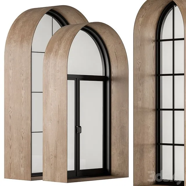 Modern Arched Windows Set 22 3D Model