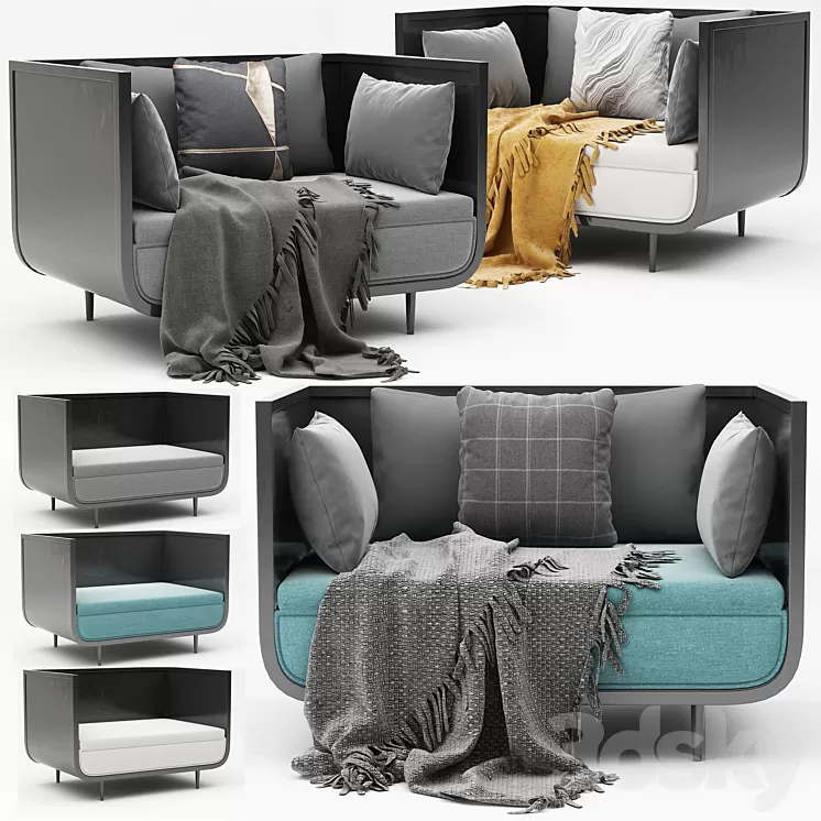 Modern Arm Chair 3D Model