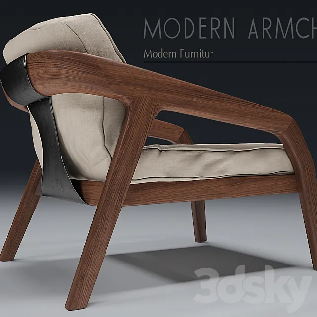 Modern Armcheir 3D Model Modern Armcheir 3D Model