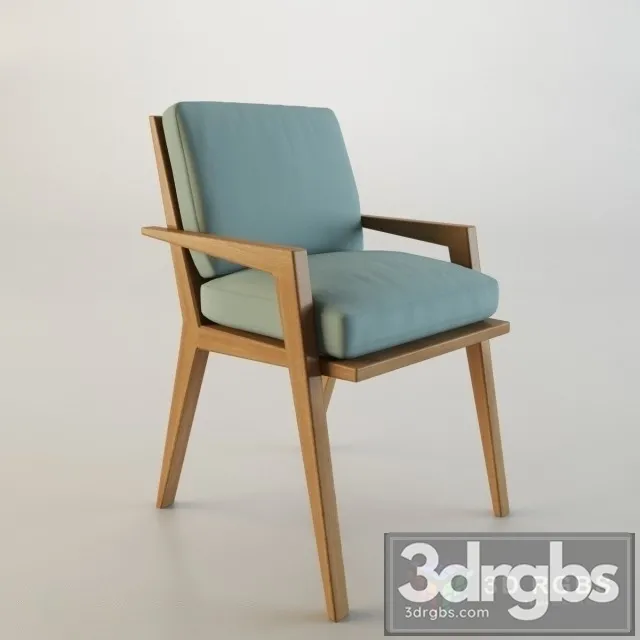 Modern Armrest Wood Chair 3D Model Download Modern Armrest Wood Chair 3D Model Download