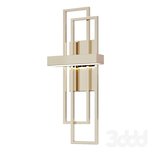 Modern Balance Beams LED Wall Sconce 3D Model Modern Balance Beams LED Wall Sconce 3D Model