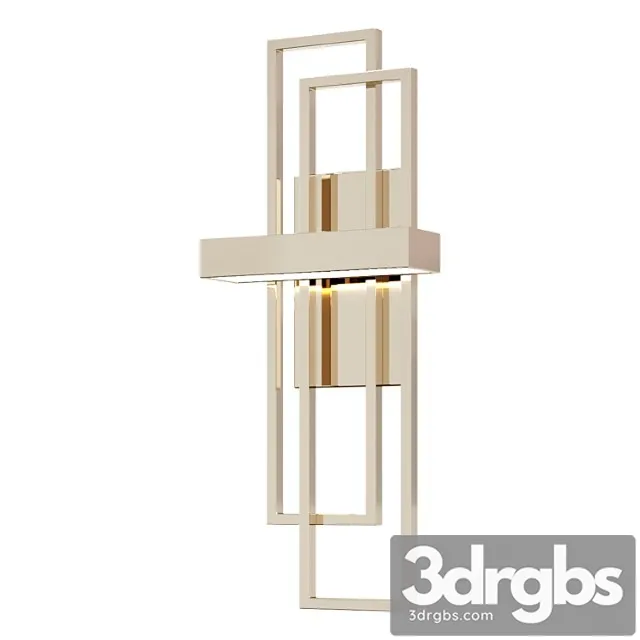 Modern balance beams led wall sconce 3D Model Download