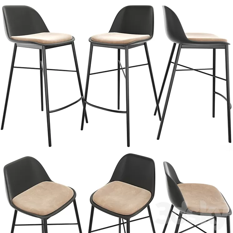 Modern bar stool 3D Model Modern bar stool 3D Model