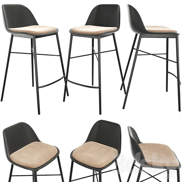 Modern bar stool 3DModel Modern bar stool 3DModel