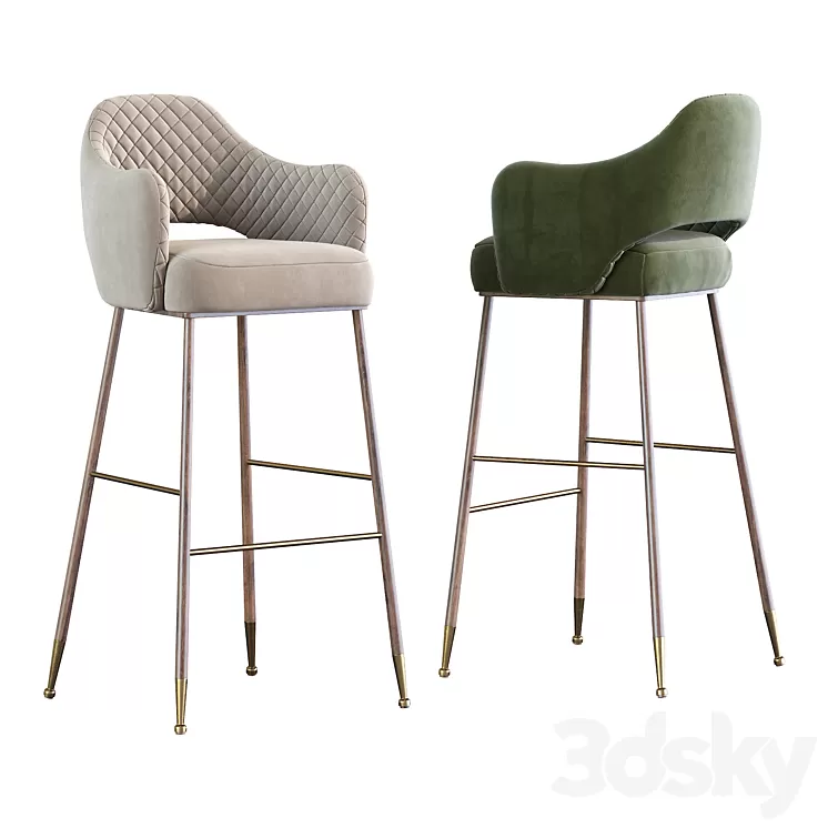 Modern barstool 3D Model Modern barstool 3D Model