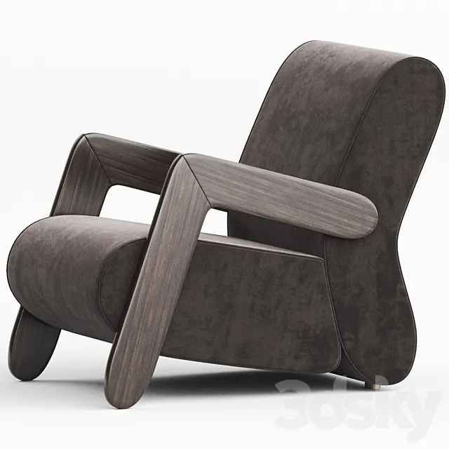 Modern BASE Easy Chair 3DModel