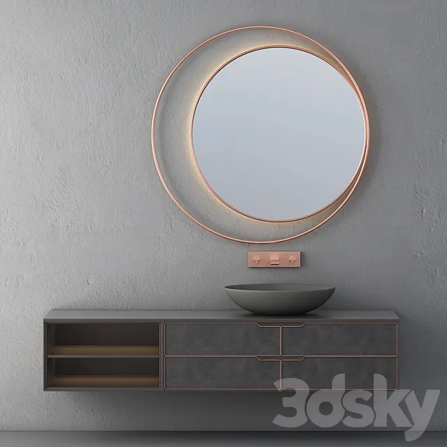 Modern Bathroom Cabinet | No. 101 3D Model Modern Bathroom Cabinet | No. 101 3D Model