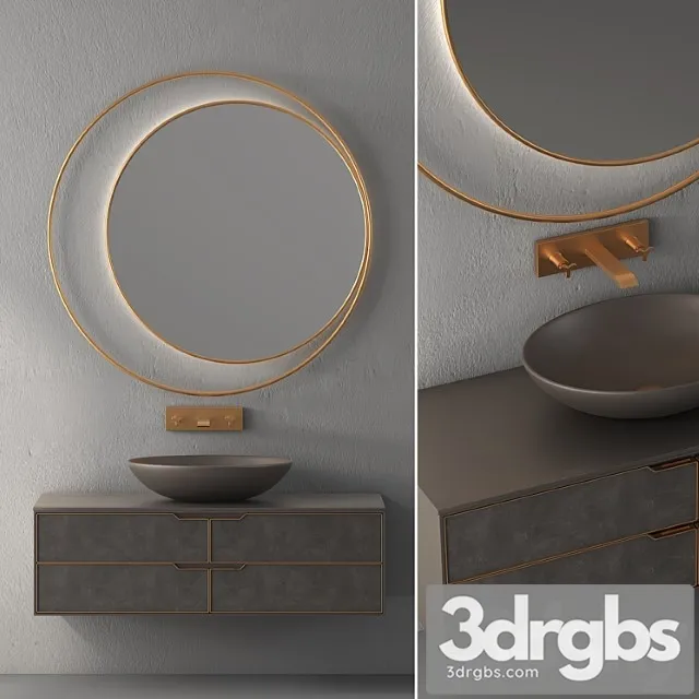 Modern Bathroom Cabinet No 104 1 3D Model Download