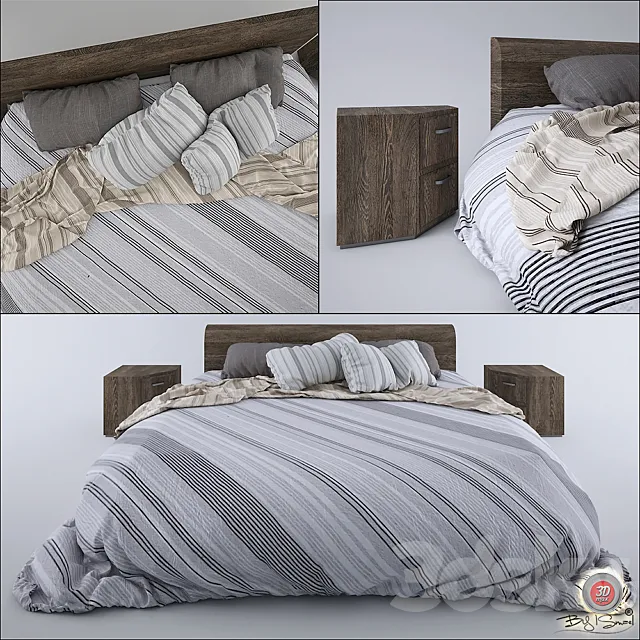 modern bed 3DModel
