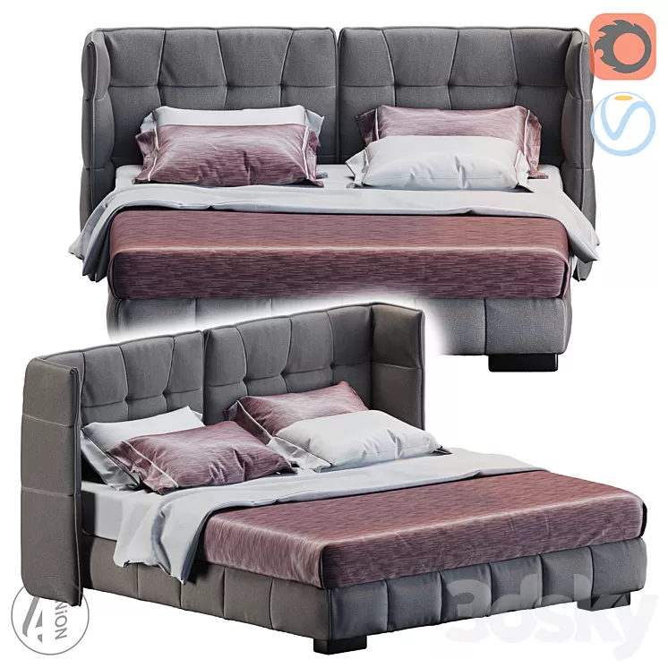 Modern bedP SL-0028 3D Model