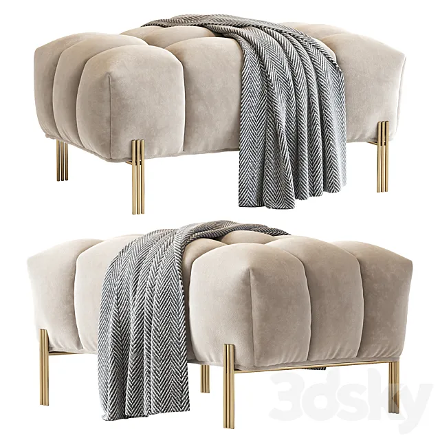 Modern Bench Sienna 3D Model