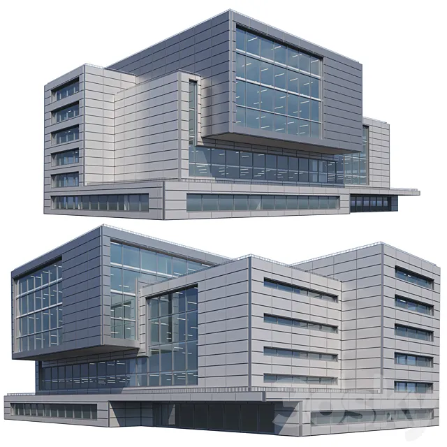 Modern building 0002 3D Model