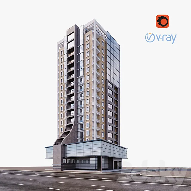 Modern building 3DModel