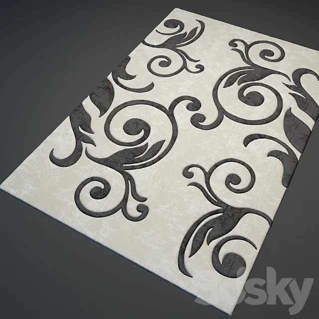 Modern carpet ?2 3DModel Modern carpet ?2 3DModel