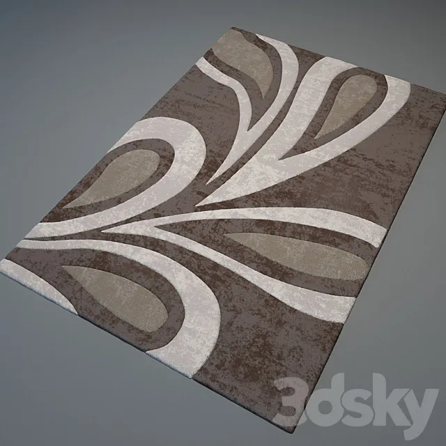 Modern carpet №12 3D Model Modern carpet №12 3D Model