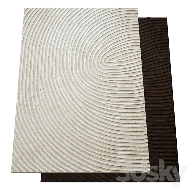 Modern carpet Murano Swirl 2 3D Model
