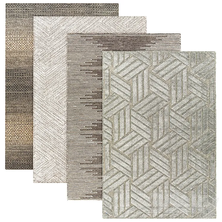 Modern carpets 3D Model Free Download