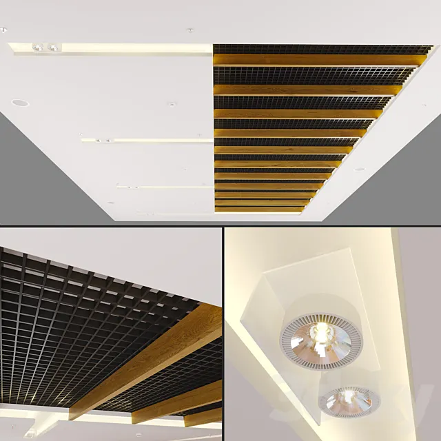 Modern Ceiling 3D Model Modern Ceiling 3D Model