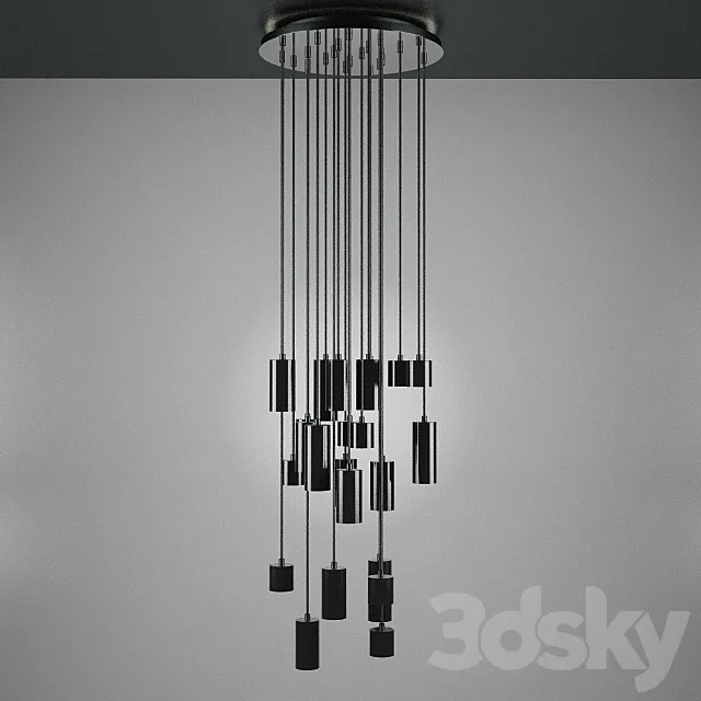 Modern Ceiling Light 3D Model Modern Ceiling Light 3D Model