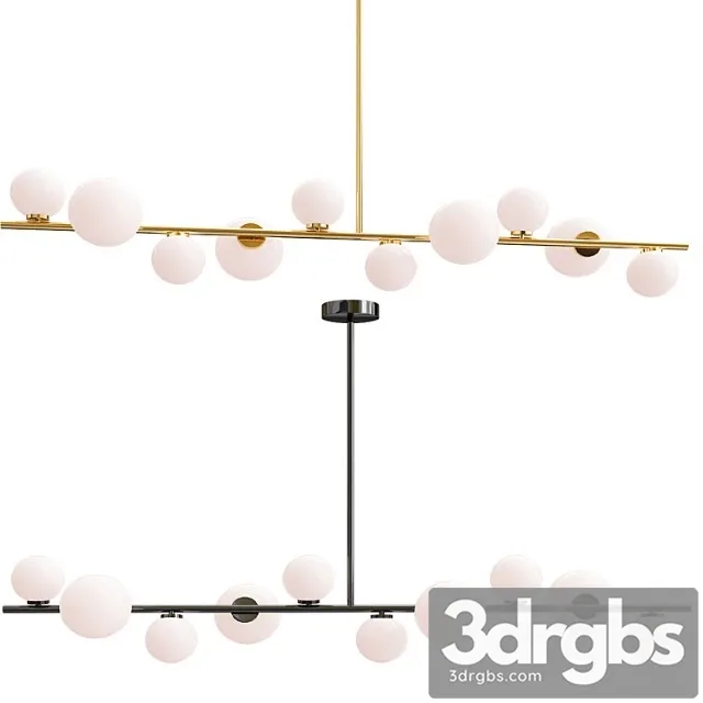 Modern chandelier led gold black bar Modern chandelier led gold black bar