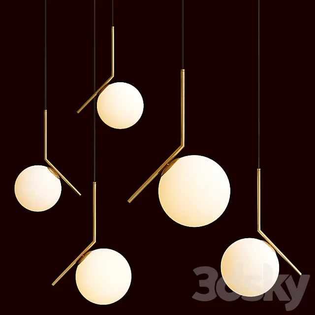 Modern chandelier lighting 3D Model Modern chandelier lighting 3D Model