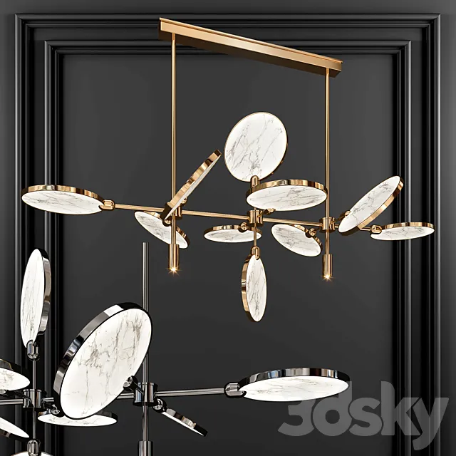 Modern Chandelier01 3DModel