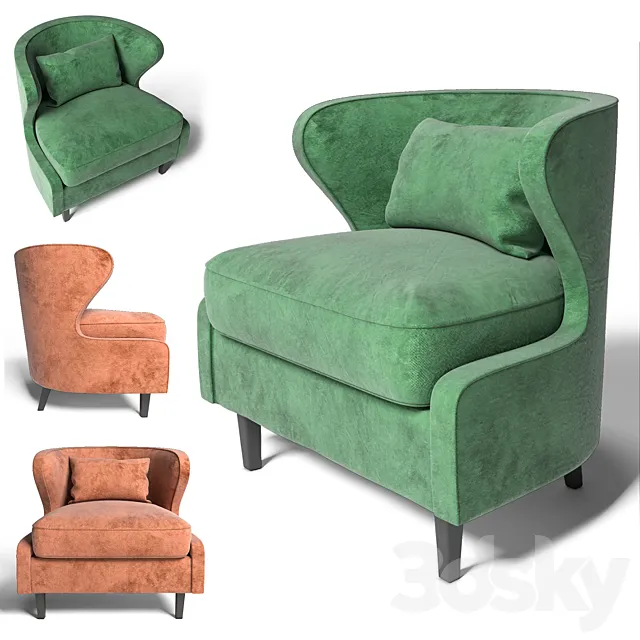 Modern Classic Armchair “Vidia” 3DModel