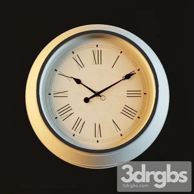 Modern Clock 12 3D Model Download
