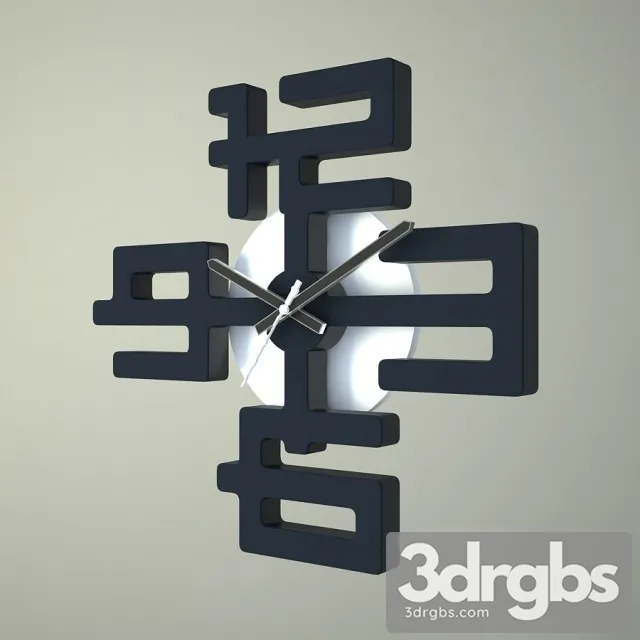 Modern Clock 3 3D Model Download