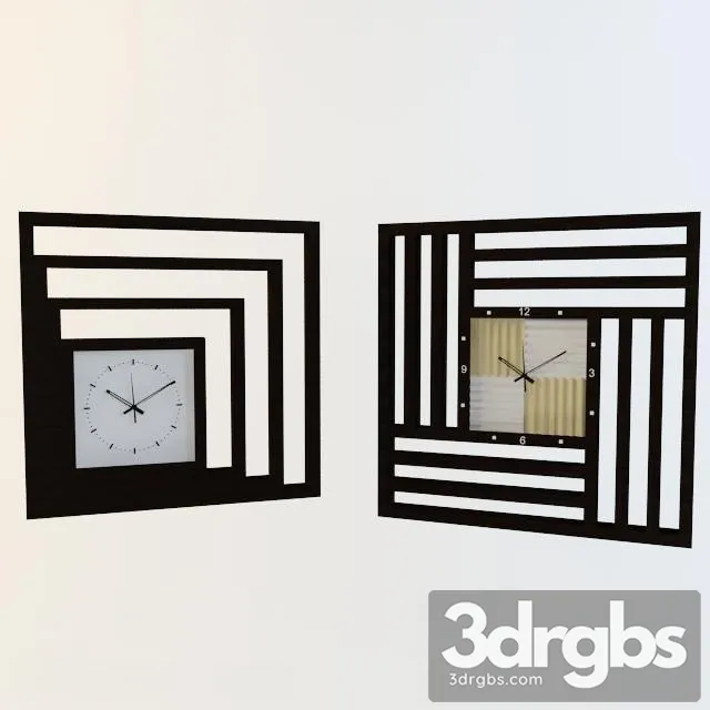 Modern Clock 4 3D Model Download