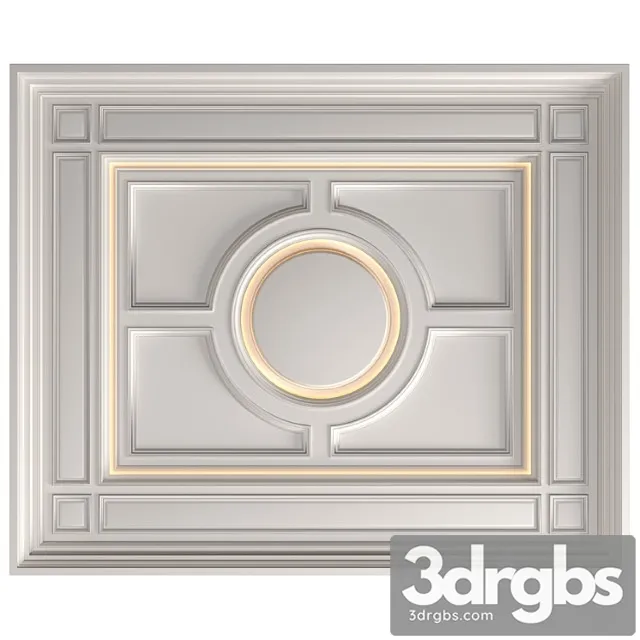 Modern coffered illuminated ceiling set art deco style Modern coffered illuminated ceiling set art deco style
