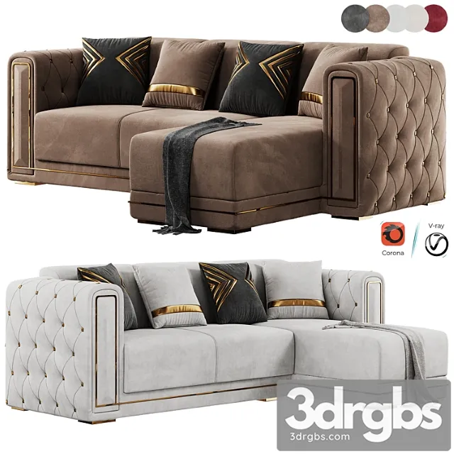 Modern Corner Beige Sectional Sofa 3D Model Download Modern Corner Beige Sectional Sofa 3D Model Download