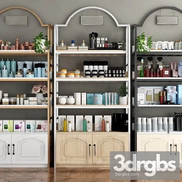 Modern Cosmetic Shelf 3D Model Download