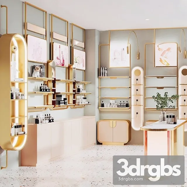 Modern Cosmetic Store 3D Model Download