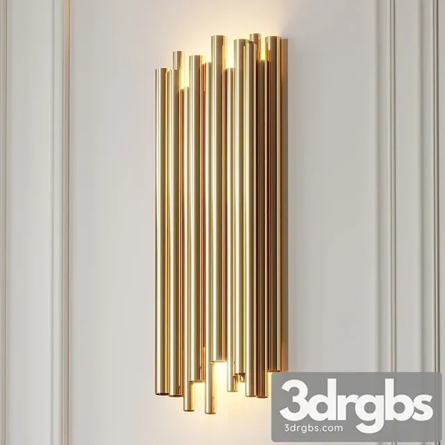 Modern Crystal Wall Lamp 3D Model Download