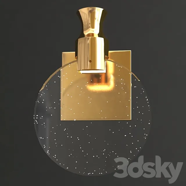 Modern crystal wall lamp 3D Model Modern crystal wall lamp 3D Model