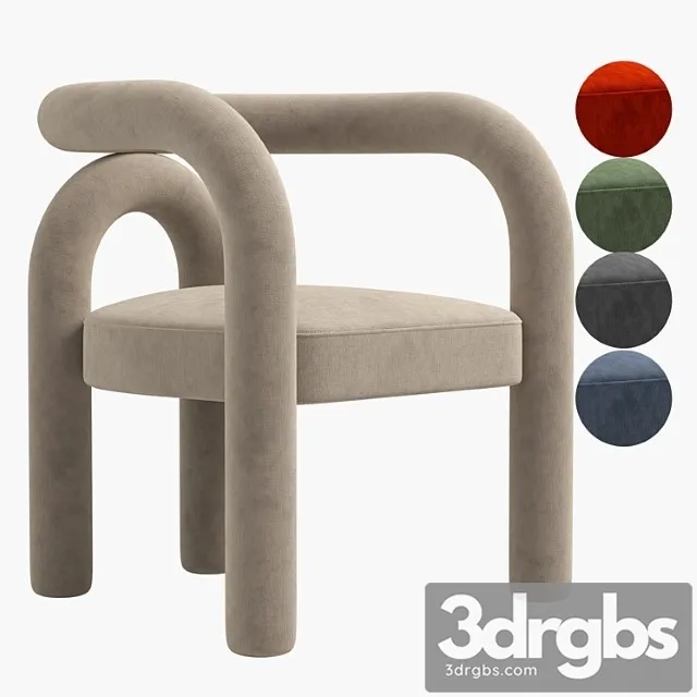 Modern Design Armless Open Back Dining Chairs 3D Model Download Modern Design Armless Open Back Dining Chairs 3D Model Download