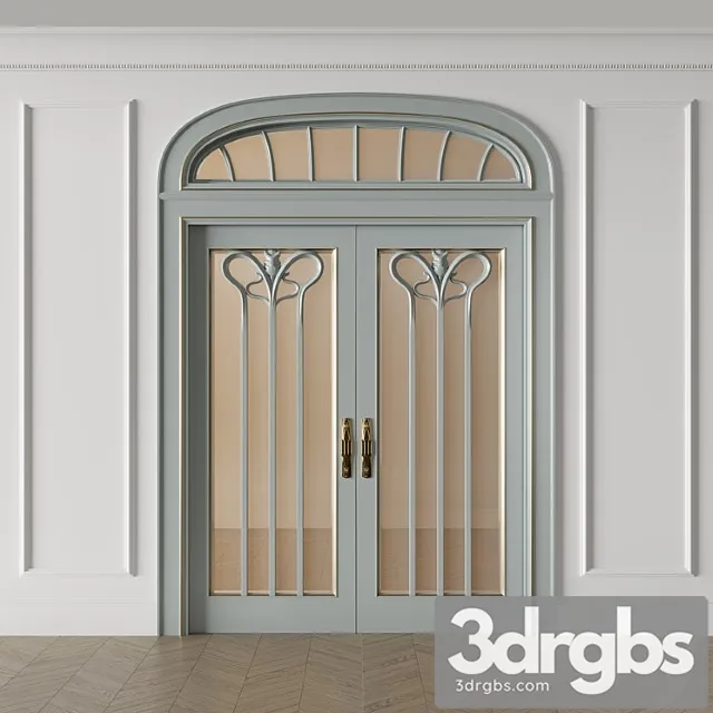 Modern door 3D Model Download