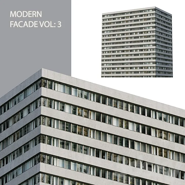 Modern facade_Vol: 3 3D Model