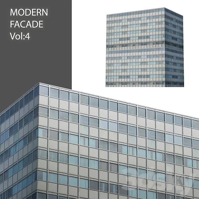 Modern facade_Vol: 4 3DModel
