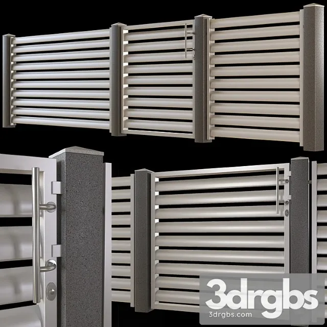 Modern Fence 01 3D Model Download Modern Fence 01 3D Model Download