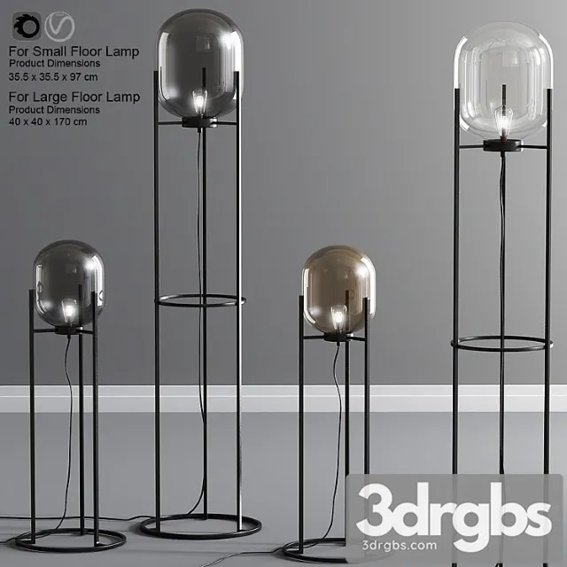 Modern floor lamps 3D Model Download