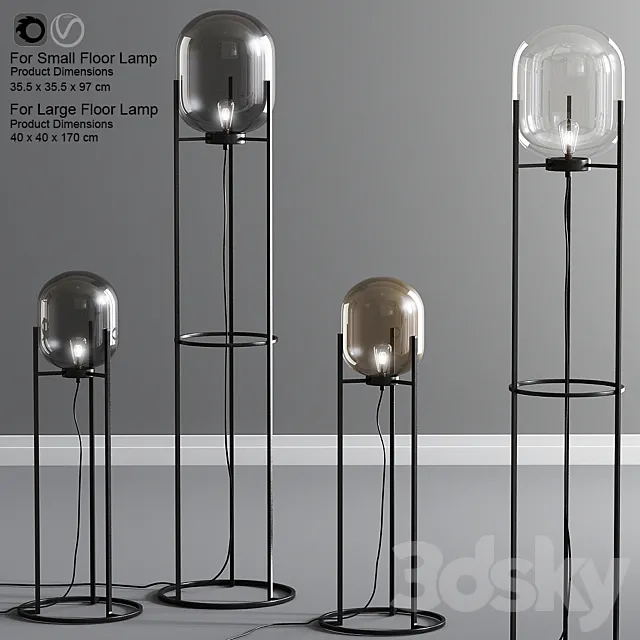 Modern floor lamps 3DModel Modern floor lamps 3DModel