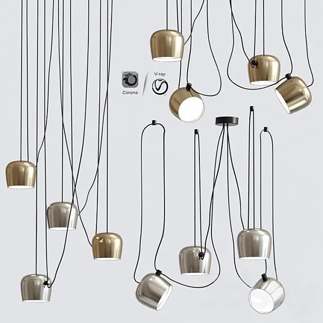 Modern Hanging Light Flos Collection 3D Model