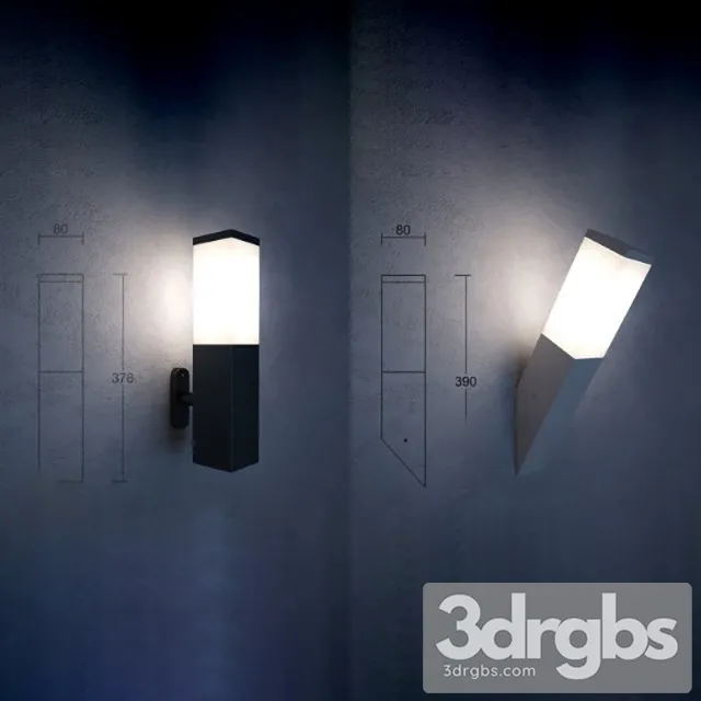 Modern Hexagon Wall Light 3D Model Download