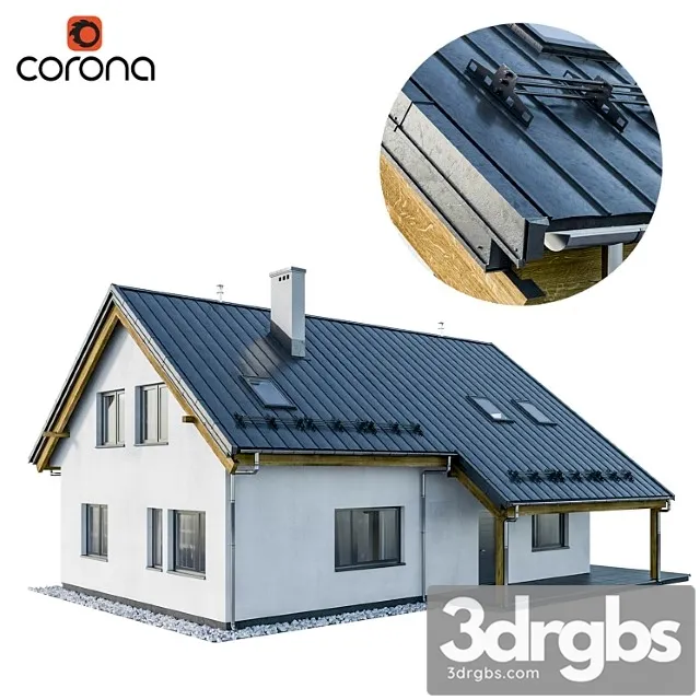 Modern house 01 3D Model Download